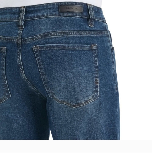 NWT Kenneth Cole Men’s Straight Fit Stretch Denim Jean 30X29 - Picture 5 of 7